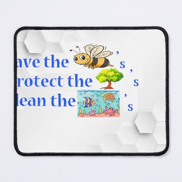 Item preview, save the bees trees and seas designed and sold by Zaydroid.