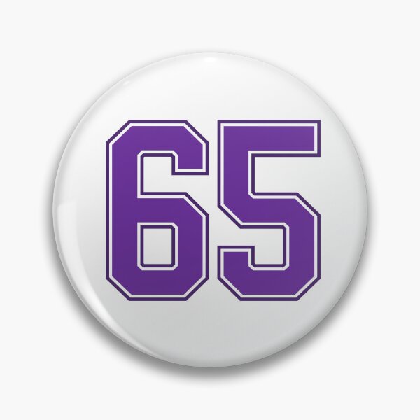 Item preview, Purple Number 65 lucky sports jersey sixty five designed and sold by HeavyStyle.
