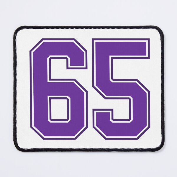 Item preview, Purple Number 65 lucky sports jersey sixty five designed and sold by HeavyStyle.