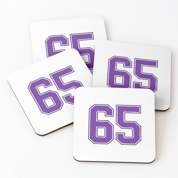 Item preview, Purple Number 65 lucky sports jersey sixty five designed and sold by HeavyStyle.