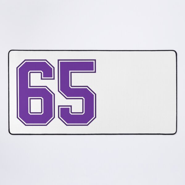 Item preview, Purple Number 65 lucky sports jersey sixty five designed and sold by HeavyStyle.