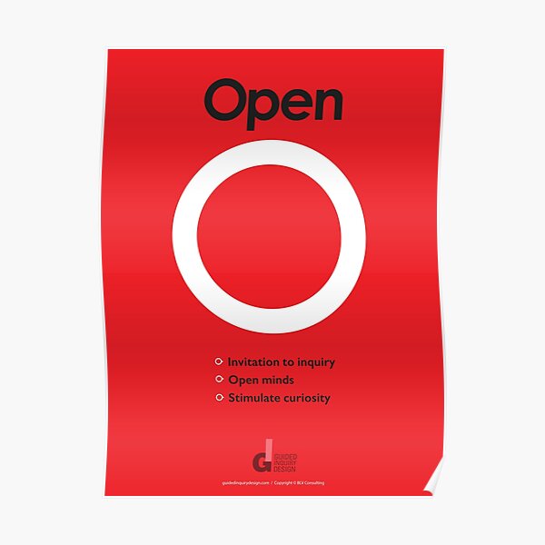Open Phase of Guided Inquiry Design Process Poster with bullets (official) Poster