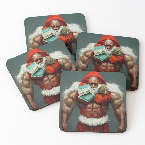 Item preview, Bodybuilder Christmas Santa designed and sold by Tekumart.