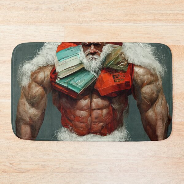 Aperçu de l'œuvre Bodybuilder Noël Père Noël créée et vendue par Tekumart.