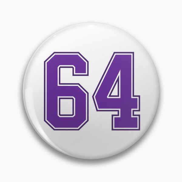 Item preview, Purple Number 64 lucky sports jersey sixty four designed and sold by HeavyStyle.