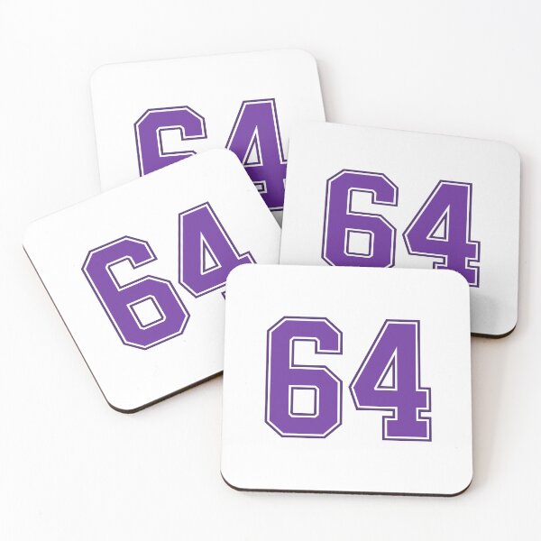 Item preview, Purple Number 64 lucky sports jersey sixty four designed and sold by HeavyStyle.