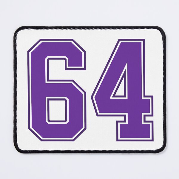 Item preview, Purple Number 64 lucky sports jersey sixty four designed and sold by HeavyStyle.