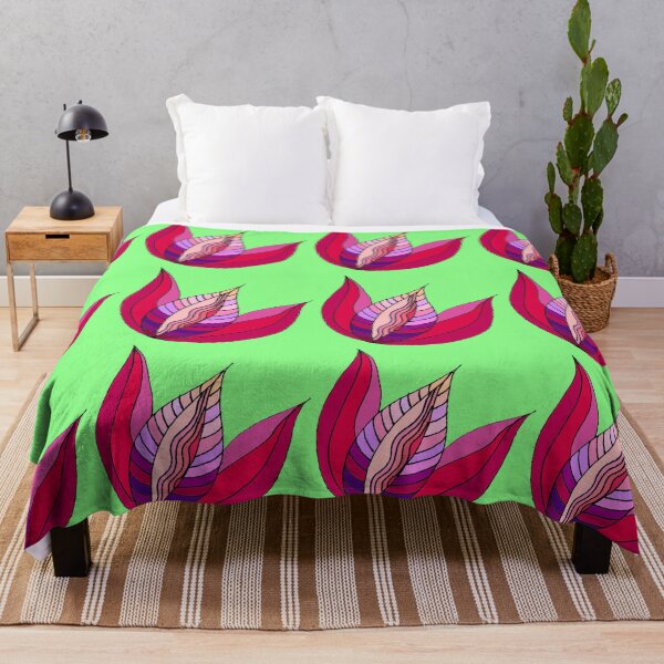 Item preview, Purple Tulip Pattern on May Green Ground designed and sold by CarolineLembke.