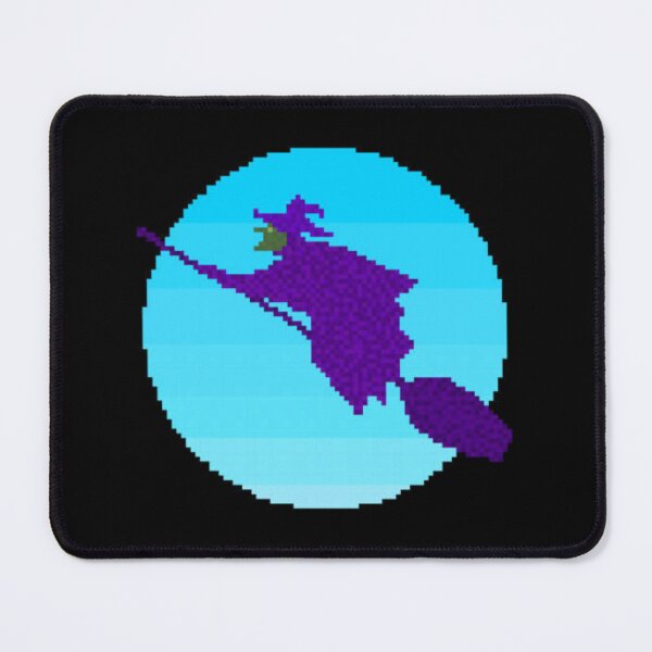 Item preview, Witch On A Broom Pixel Art designed and sold by Teepocalypse.