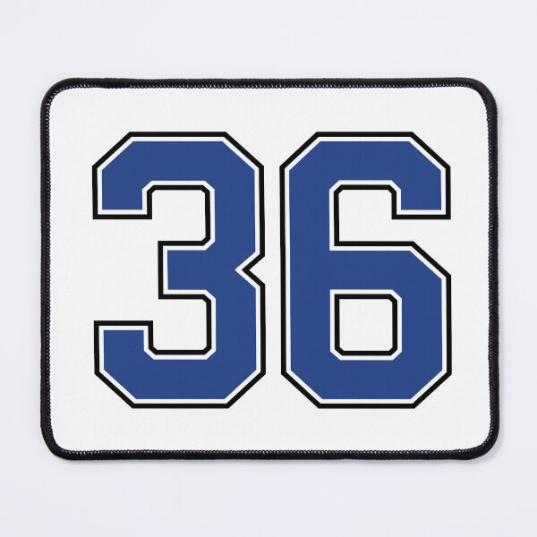 Item preview, Number 36 lucky sports jersey thirty six designed and sold by HeavyStyle.