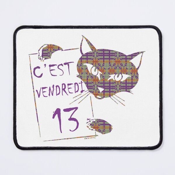 Item preview, Friday the 13th with Alix the cat designed and sold by PolairmozaiC.