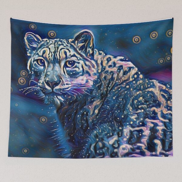 Item preview, Snow tiger at midnight designed and sold by MerWishes.