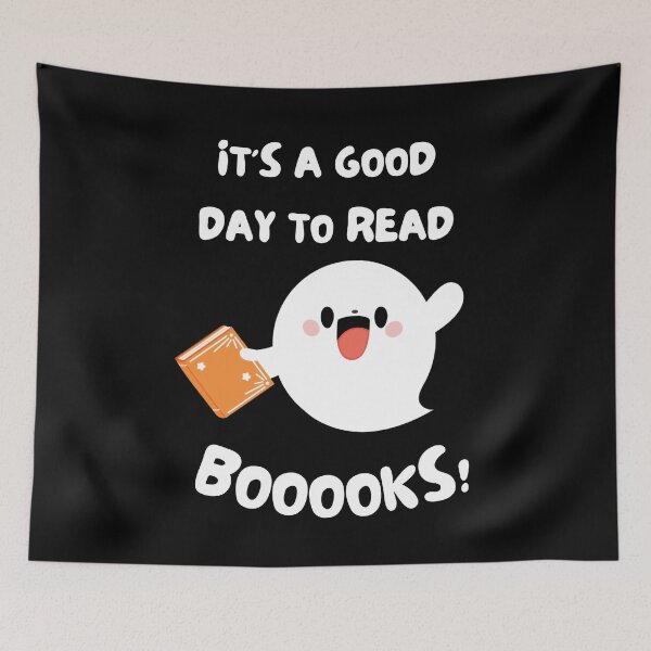Item preview, it's a good day to read booooks - Spooky Teacher designed and sold by aimanart.