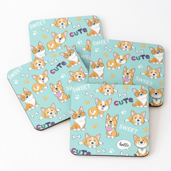 Item preview, Jolly Corgis In Green designed and sold by DesignVertex.
