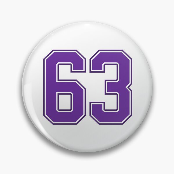 Item preview, Purple Number 63 lucky sports jersey sixty three designed and sold by HeavyStyle.