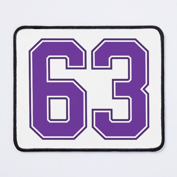 Item preview, Purple Number 63 lucky sports jersey sixty three designed and sold by HeavyStyle.