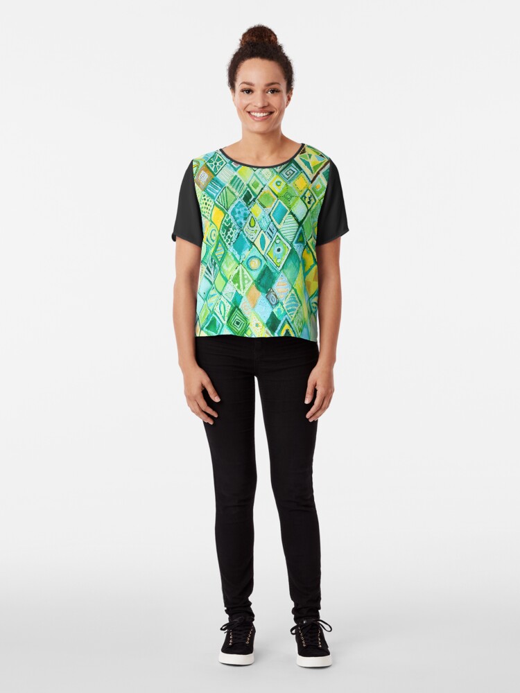 Alternate view of Diamonds Chiffon Top