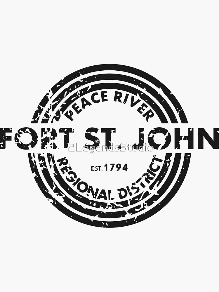 "Fort St. John Peace River Regional District" Sticker for Sale by