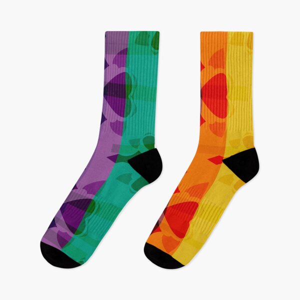 Artikelvorschau, Fliegende Herzen Schal Regenbogen entworfen und verkauft von WildwaterDesign.