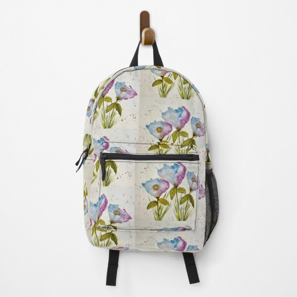 Item preview, Loose blueish  watercolor flowers designed and sold by watercolorsLiz.