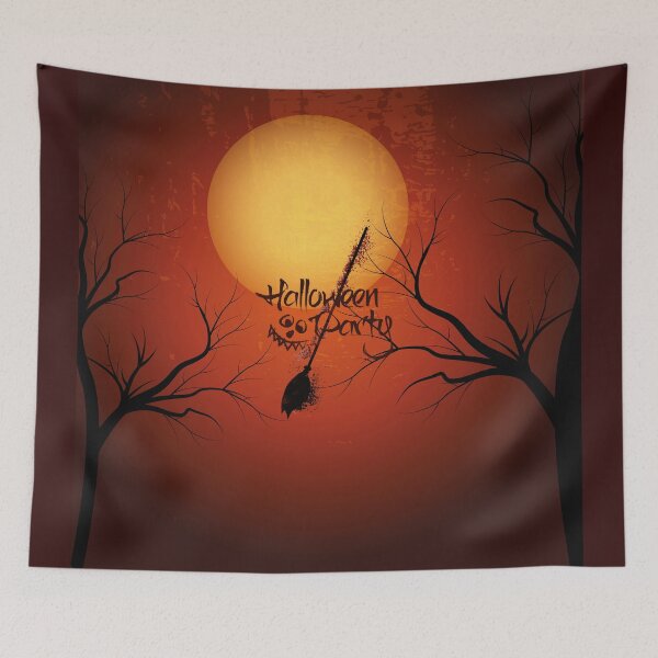 Item preview, Halloween Party Broom designed and sold by Delpieroo.