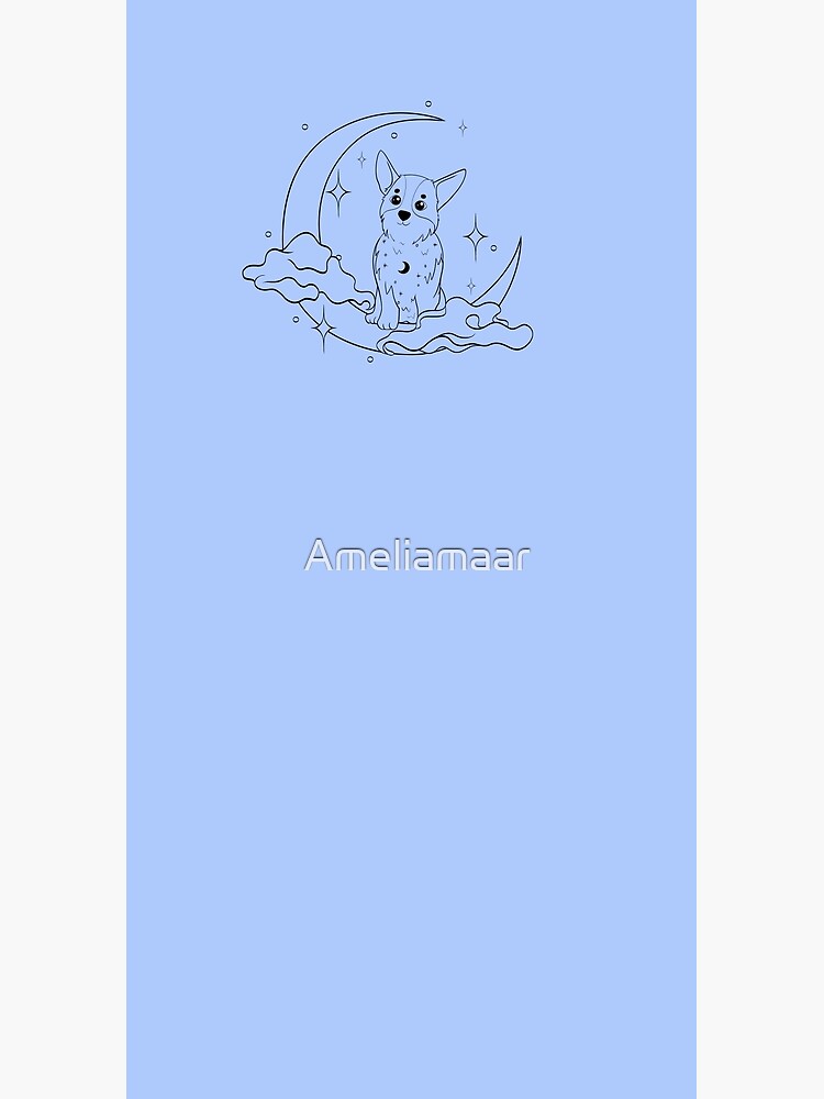 Corgi Moon by Ameliamaar