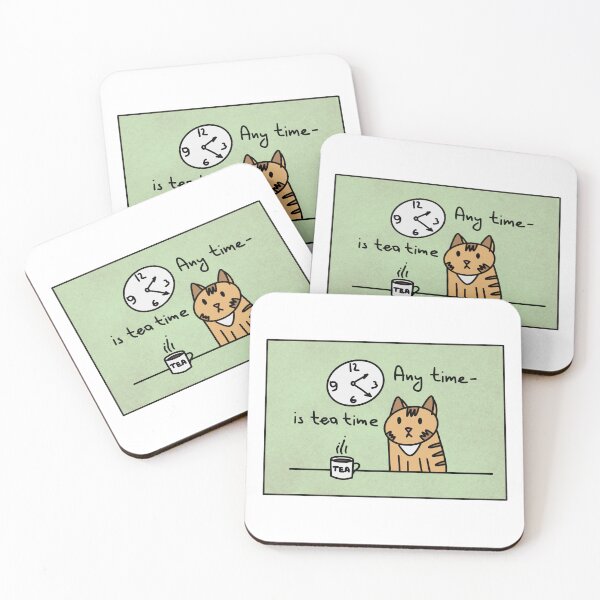 Item preview, Tea time cat designed and sold by Anton-Domin-Art.