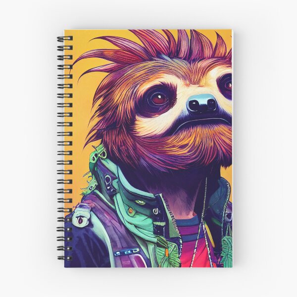 Item preview, Sloth dressed as a punk rocker designed and sold by Studiowatermars.