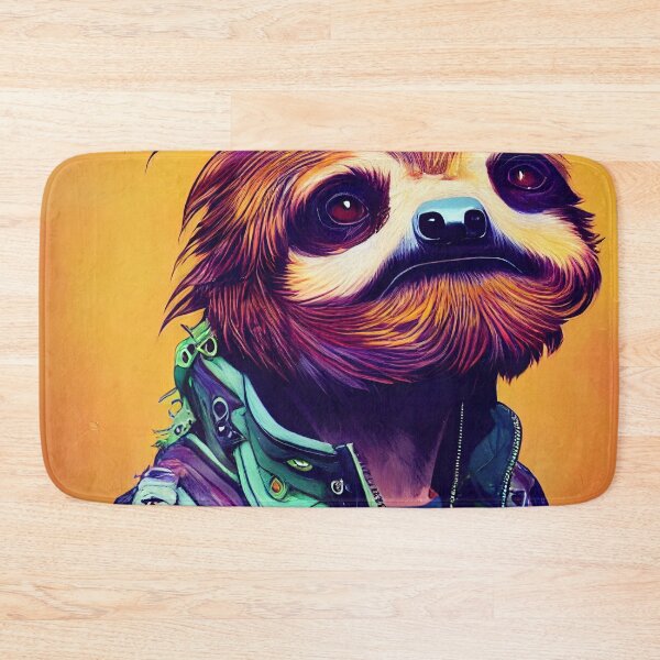 Item preview, Sloth dressed as a punk rocker designed and sold by Studiowatermars.