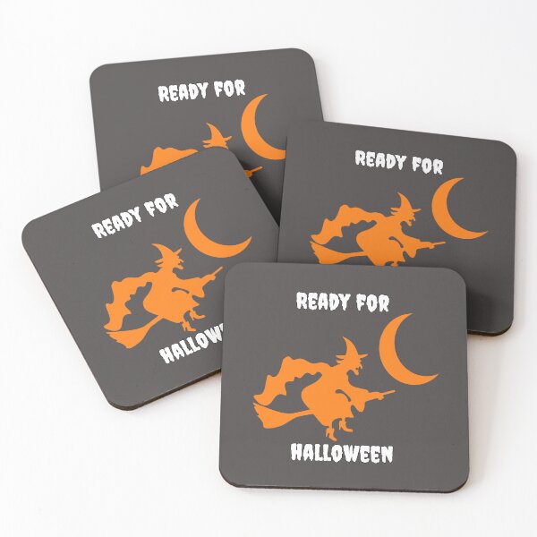 Item preview,  "Ready for Halloween" Witch on broomstick - Halloween funny phrase designed and sold by LV-creator.
