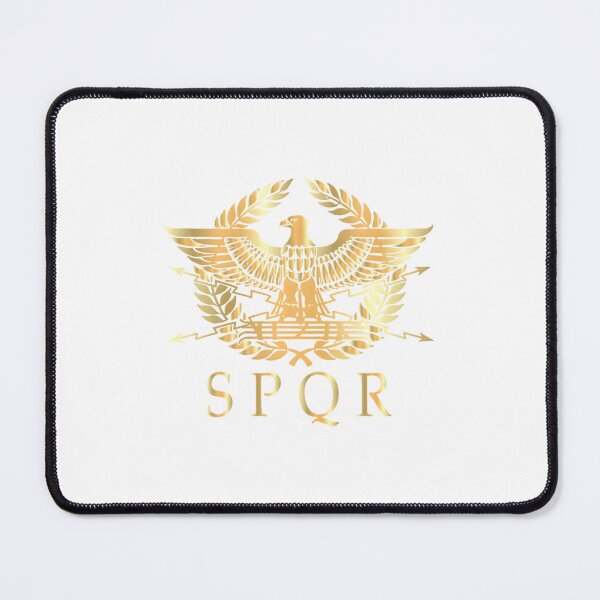 Item preview, SPQR- Roman Empire Standard Eagle Emblem Vintage Gold Shield Classic designed and sold by guzzonmohambw.