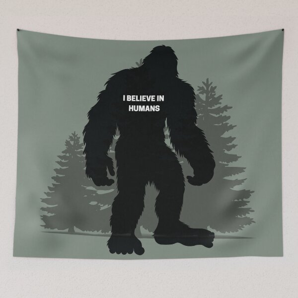 Item preview, Big Foot: "I Believe In Humans!"  designed and sold by tmdaliggr.