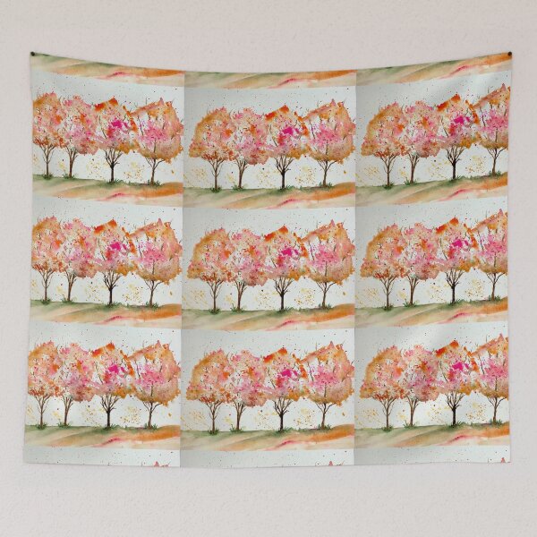 Item preview, Autumn trees designed and sold by watercolorsLiz.