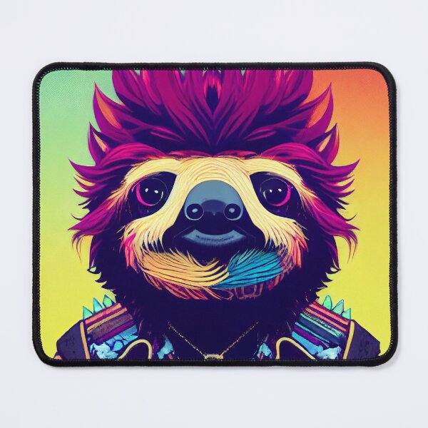 Item preview, Sloth dressed as a punk rocker designed and sold by Studiowatermars.