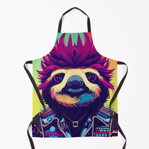Item preview, Sloth dressed as a punk rocker designed and sold by Studiowatermars.