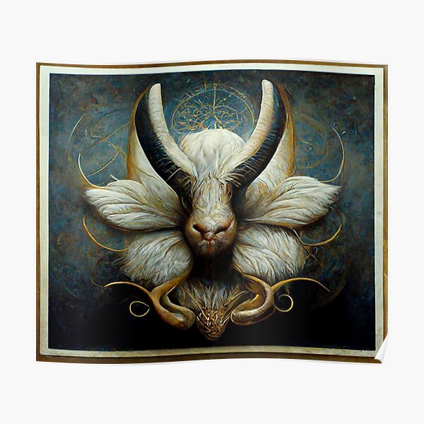 "Capricorn Rising" Poster for Sale by CreepsnCryptids | Redbubble