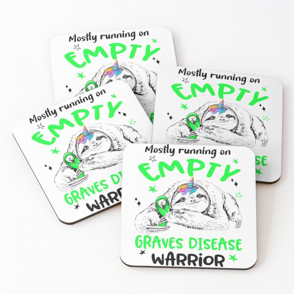 Item preview, Mostly running on Empty Graves Disease Warrior designed and sold by ElizabethS809.