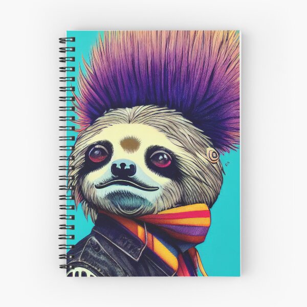 Item preview, Sloth dressed as a punk rocker designed and sold by Studiowatermars.
