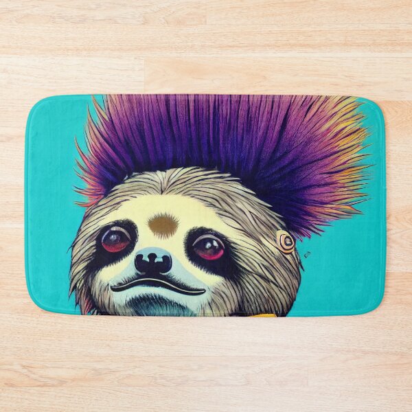 Item preview, Sloth dressed as a punk rocker designed and sold by Studiowatermars.