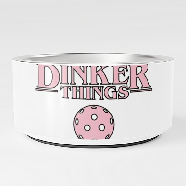 Dinker things-Block Pink Pet Bowl