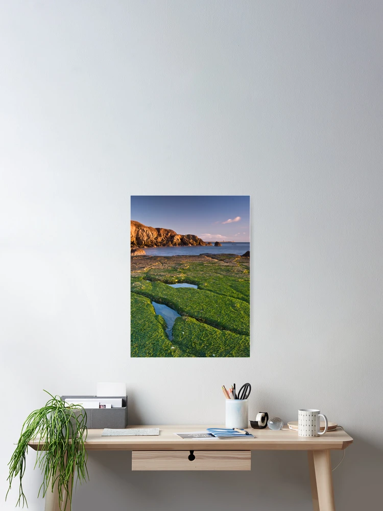 Thumbnail 2 of 3, Poster, Green Rocks designed and sold by Great North Views.