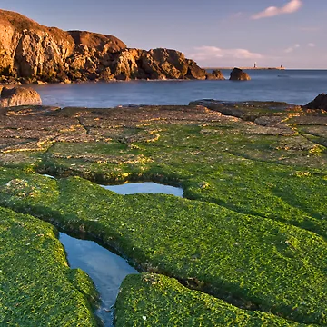 Artwork thumbnail, Green Rocks by Great North Views