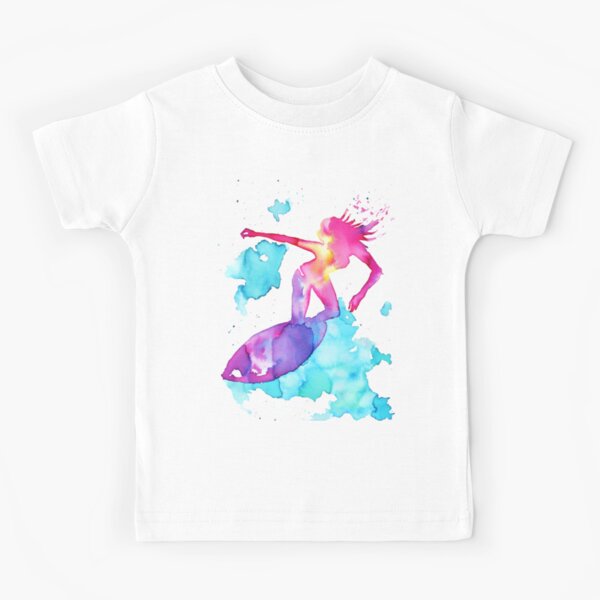 Fille surfeuse T-shirt enfant