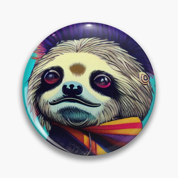 Item preview, Sloth dressed as a punk rocker designed and sold by Studiowatermars.