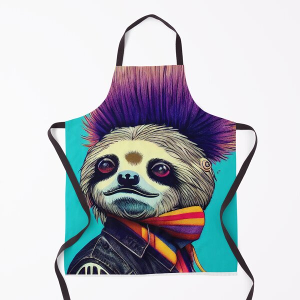 Item preview, Sloth dressed as a punk rocker designed and sold by Studiowatermars.
