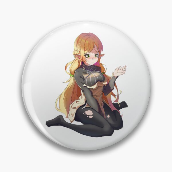 Item preview, Tsundere Elf Elga Suzailgiererzegalnelvzegilreagranzelga Sui | Uncle from Another World Isekai Ojisan | Anime Blushing Shy Blond Hair Girl Ripped Thighs Tattered Stockings designed and sold by Risumu.