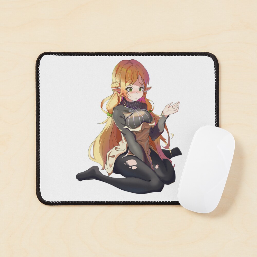Tsundere Elf Elga Suzailgiererzegalnelvzegilreagranzelga Sui | Uncle from Another World Isekai Ojisan | Anime Blushing Shy Blond Hair Girl Ripped Thighs Tattered Stockings Sticker