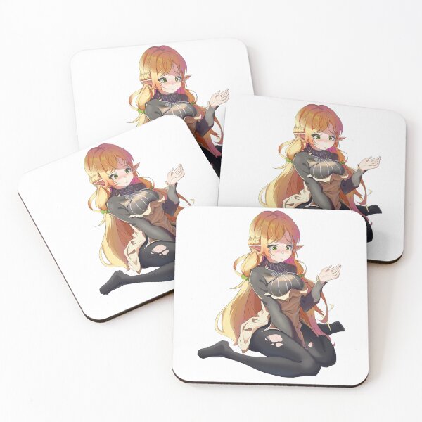 Item preview, Tsundere Elf Elga Suzailgiererzegalnelvzegilreagranzelga Sui | Uncle from Another World Isekai Ojisan | Anime Blushing Shy Blond Hair Girl Ripped Thighs Tattered Stockings designed and sold by Risumu.
