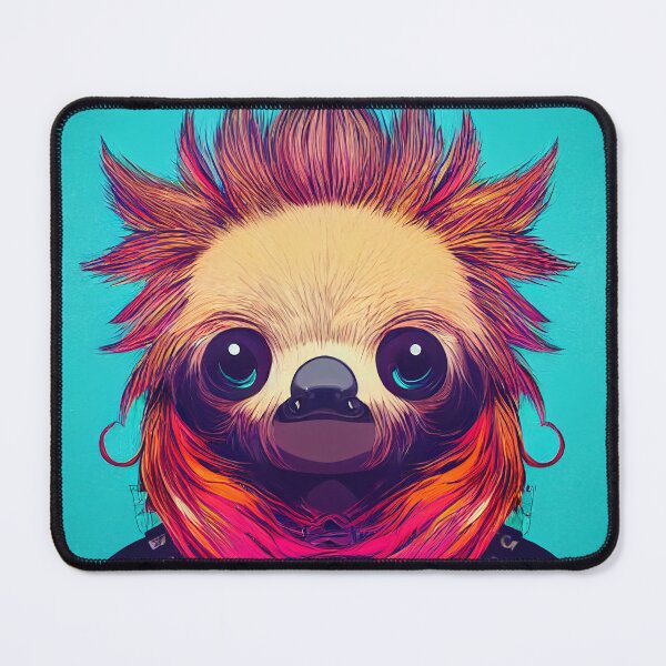 Item preview, Sloth dressed as a punk rocker designed and sold by Studiowatermars.