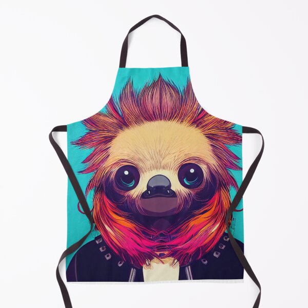 Item preview, Sloth dressed as a punk rocker designed and sold by Studiowatermars.